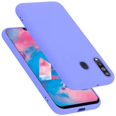 CADORABO Ohišje, združljiv s Samsungom v tekoči lahki vijolični barvi - zaščitni pokrov iz fleksibilnega silikona TPU
