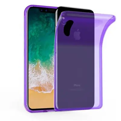 Cadorabo Case, združljiv z Apple v prozorno vijolično - zaščitno prevleko iz fleksibilnega silikona TPU