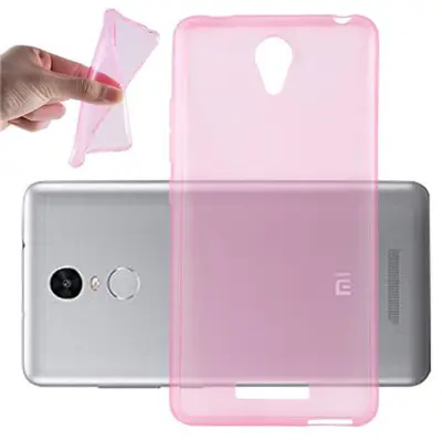 Cadorabo Case, združljiv s Xiaomi v prozorni roza - zaščitni pokrov iz fleksibilnega silikona TPU