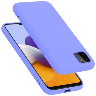 CADORABO Ohišje, združljiv s Samsungom v tekoči lahki vijolični barvi - zaščitni pokrov iz fleksibilnega silikona TPU