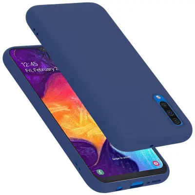 Cadorabo Case, združljiv s Samsungom v tekoči modro - zaščitni pokrov, narejen iz fleksibilnega silikona TPU