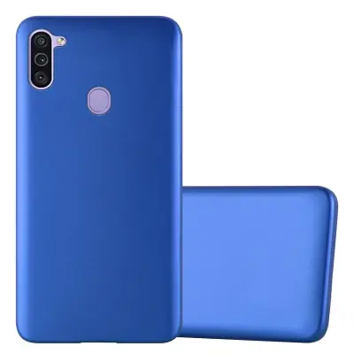 Cadorabo Case, združljiv s Samsungom v kovinsko modri - zaščitni pokrov, narejen iz fleksibilnega silikona TPU