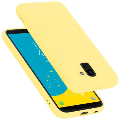 Cadorabo ohišje, združljiv s Samsungom v tekoči rumeni - zaščitni pokrov, narejen iz fleksibilnega silikona TPU