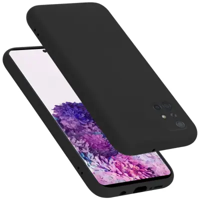 Cadorabo Case, združljiv s Samsungom v tekoči črni barvi - zaščitni pokrov iz fleksibilnega silikona TPU