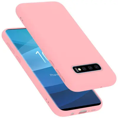 Ohišje Cadorabo, združljiv s Samsungom v tekoči roza barvi - zaščitni pokrov iz fleksibilnega silikona TPU