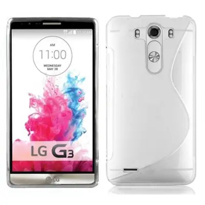 Cadorabo Case, združljiv z LG v pol prozorni - zaščitni pokrov, narejen iz fleksibilnega silikona TPU