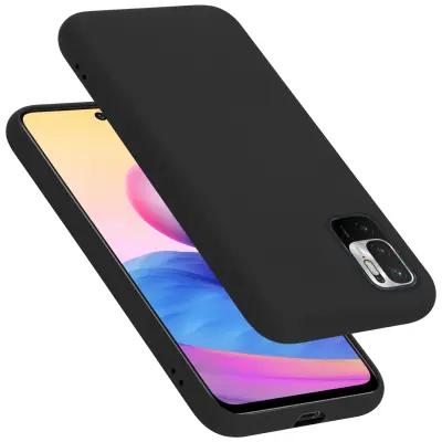 CADORABO Ohišje, združljiv s Xiaomi v tekoči črni barvi - zaščitni pokrov iz fleksibilnega silikona TPU