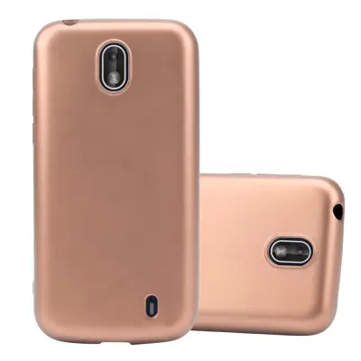CADORABO primera, združljiv z Nokia v kovinski rosă ‰ Gold - zaščitni pokrov iz fleksibilnega silikona TPU
