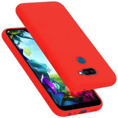 Cadorabo Case, združljiv z LG v tekoči rdeči barvi - zaščitni pokrov iz fleksibilnega silikona TPU