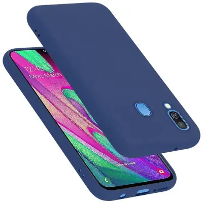 Cadorabo Case, združljiv s Samsungom v tekoči modro - zaščitni pokrov, narejen iz fleksibilnega silikona TPU