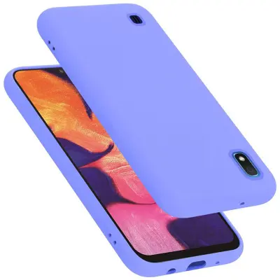 CADORABO Ohišje, združljiv s Samsungom v tekoči lahki vijolični barvi - zaščitni pokrov iz fleksibilnega silikona TPU