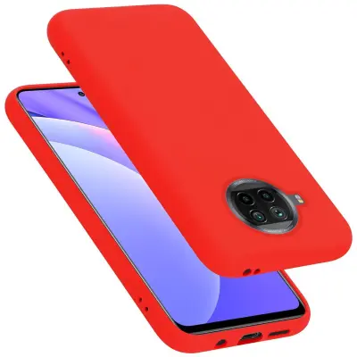 CADORABO Ohišje, združljiv s Xiaomi v tekoči rdeči barvi - zaščitni pokrov iz fleksibilnega silikona TPU