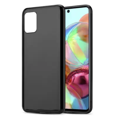 CADORABO Ohišje, združljiv s Samsungom v črni barvi, narejen iz fleksibilnega silikona TPU