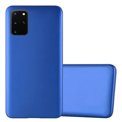 Cadorabo Case, združljiv s Samsungom v kovinsko modri - zaščitni pokrov, narejen iz fleksibilnega silikona TPU