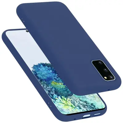 Cadorabo Case, združljiv s Samsungom v tekoči modro - zaščitni pokrov, narejen iz fleksibilnega silikona TPU