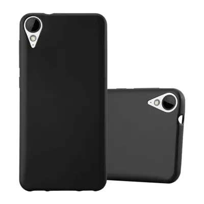 Cadorabo Case, združljiv s HTC v kovinski črni barvi - zaščitni pokrov iz fleksibilnega silikona TPU