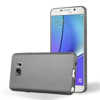 Cadorabo Case, združljiv s Samsungom v kovinsko sivi - zaščitni pokrov iz fleksibilnega silikona TPU