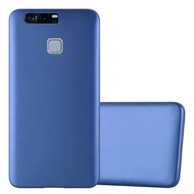 Cadorabo Case, združljiv s Huawei v kovinsko modri barvi - zaščitni pokrov iz fleksibilnega silikona TPU