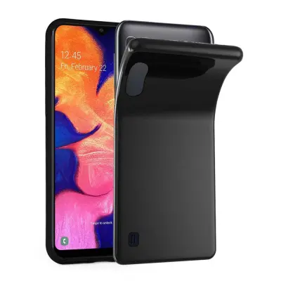 CADORABO Ohišje, združljiv s Samsungom v črni barvi, narejen iz fleksibilnega silikona TPU