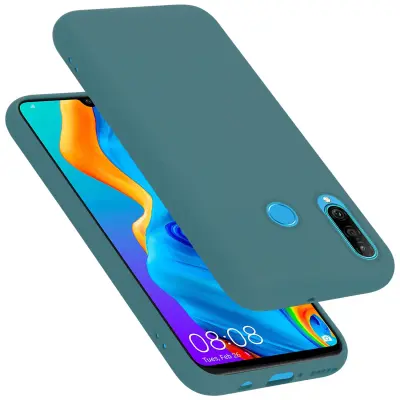 CADORABO Ohišje, združljiv s Huawei v tekoči zeleni barvi - zaščitni pokrov iz fleksibilnega silikona TPU