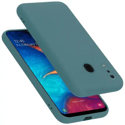 CADORABO Ohišje, združljiv s Samsungom v tekoči zeleni barvi - zaščitni pokrov iz fleksibilnega silikona TPU