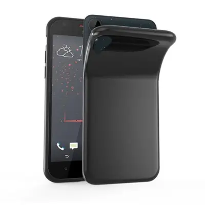 CADORABO CARE, združljiv s HTC v črni barvi, narejen iz fleksibilnega silikona TPU