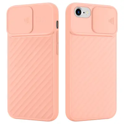 CADORABO Ohišje, združljiv z Apple v Matt Pink - Zaščitni pokrov iz fleksibilnega silikona TPU in z zaščito pred kamero