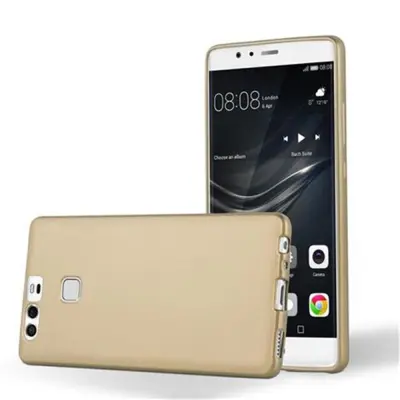 Cadorabo Case, združljiv s Huawei v kovinskem zlatu - zaščitni pokrov iz fleksibilnega silikona TPU