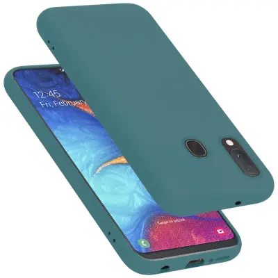 CADORABO Ohišje, združljiv s Samsungom v tekoči zeleni barvi - zaščitni pokrov iz fleksibilnega silikona TPU