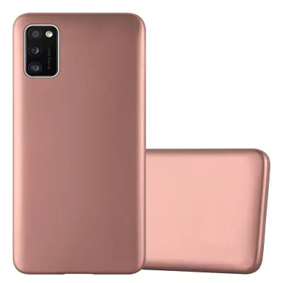 CADORABO CARE, združljiv s Samsungom v kovinskem rosă ‰ Gold - zaščitni pokrov iz fleksibilnega silikona TPU