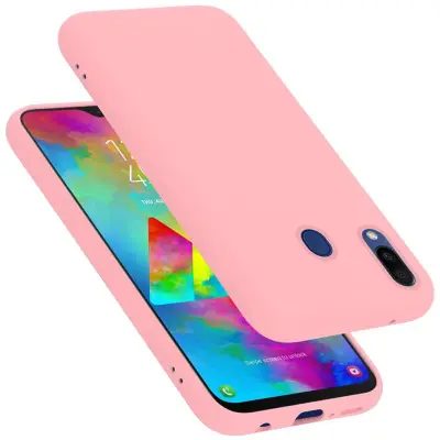Ohišje Cadorabo, združljiv s Samsungom v tekoči roza barvi - zaščitni pokrov iz fleksibilnega silikona TPU
