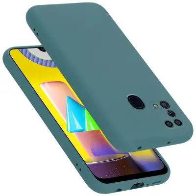 CADORABO Ohišje, združljiv s Samsungom v tekoči zeleni barvi - zaščitni pokrov iz fleksibilnega silikona TPU