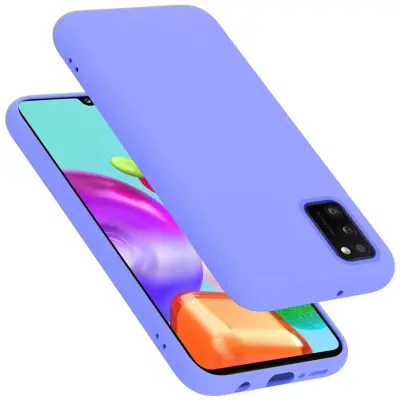 CADORABO Ohišje, združljiv s Samsungom v tekoči lahki vijolični barvi - zaščitni pokrov iz fleksibilnega silikona TPU