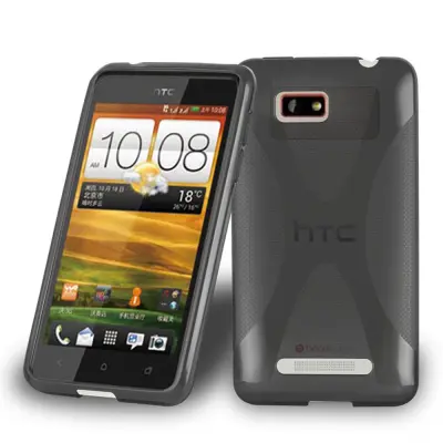 Cadorabo Case, združljiv s HTC v oksidnem črni barvi - zaščitni pokrov iz fleksibilnega silikona TPU