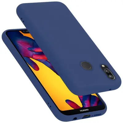 CADORABO Ohišje, združljiv s Huawei v tekoči modri barvi - zaščitni pokrov iz fleksibilnega silikona TPU