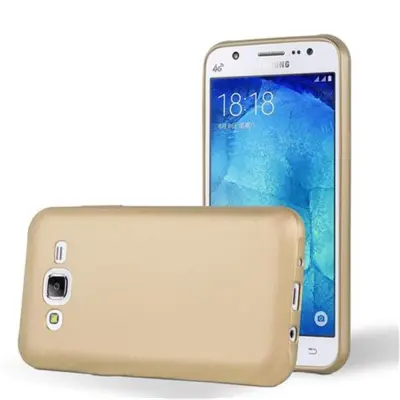Cadorabo Case, združljiv s Samsungom v kovinskem zlatu - zaščitni pokrov, narejen iz fleksibilnega silikona TPU