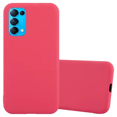 Cadorabo Case, združljiv z OPPO v Candy Red - Zaščitni pokrov iz fleksibilnega silikona TPU