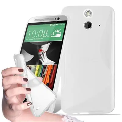 Cadorabo Case, združljiv s HTC v pol prozorni - zaščitni pokrov, narejen iz fleksibilnega silikona TPU