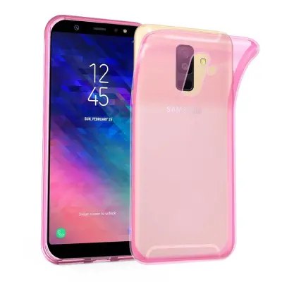 Cadorabo Case, združljiv s Samsungom v prozornem roza - zaščitni pokrov iz fleksibilnega silikona TPU