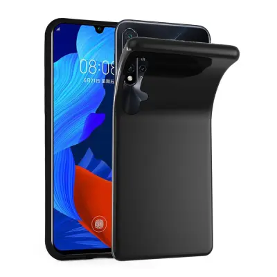 Cadorabo Case, združljiv s Huawei v črni barvi - zaščitni pokrov iz fleksibilnega silikona TPU