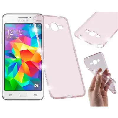 CADORABO Ohišje, združljiv s Samsungom v prozornem roza - zaščitnem pokrovu, narejen iz fleksibilnega silikona TPU v oblikovanju nosoroga