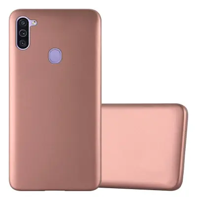 CADORABO CARE, združljiv s Samsungom v kovinskem rosă ‰ Gold - zaščitni pokrov iz fleksibilnega silikona TPU