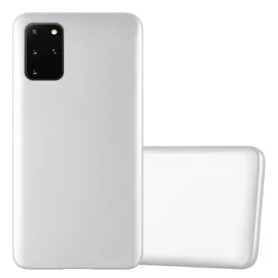Cadorabo Case, združljiv s Samsungom v kovinskem srebru - zaščitni pokrov, narejen iz fleksibilnega silikona TPU