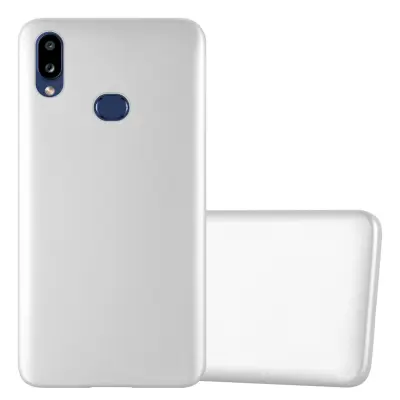Cadorabo Case, združljiv s Samsungom v kovinskem srebru - zaščitni pokrov, narejen iz fleksibilnega silikona TPU