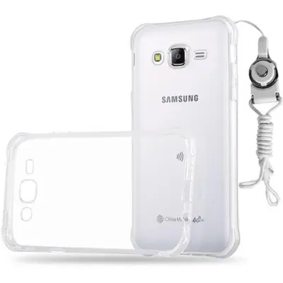 CADORABO Ohišje, združljiv s Samsungom v polnem prozornem - majhnem zaščitnem pokrovu pasu, narejen iz fleksibilnega silikona TPU s pasom