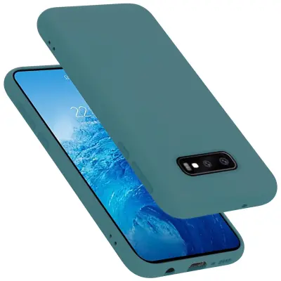 CADORABO Ohišje, združljiv s Samsungom v tekoči zeleni barvi - zaščitni pokrov iz fleksibilnega silikona TPU