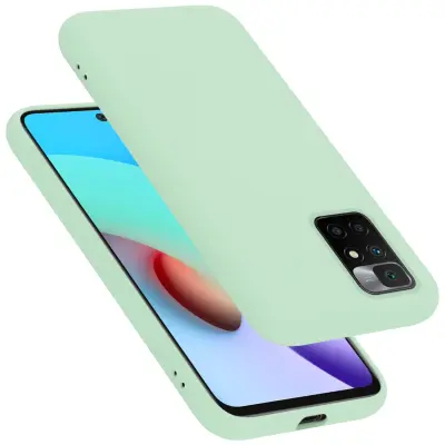 CADORABO Ohišje, združljiv s Xiaomi v tekoči svetlo zeleni barvi - zaščitni pokrov iz fleksibilnega silikona TPU