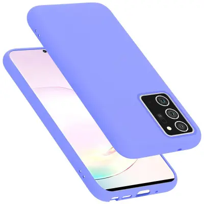 CADORABO Ohišje, združljiv s Samsungom v tekoči lahki vijolični barvi - zaščitni pokrov iz fleksibilnega silikona TPU