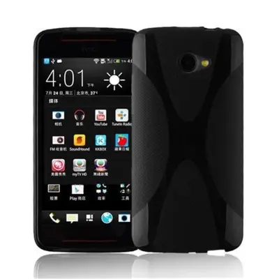Cadorabo Case, združljiv s HTC v oksidnem črni barvi - zaščitni pokrov iz fleksibilnega silikona TPU