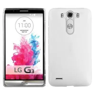 Cadorabo Case, združljiv z LG v pol prozorni - zaščitni pokrov, narejen iz fleksibilnega silikona TPU